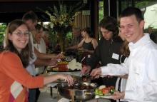 2007 graduates at reception buffet