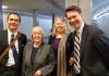 Senator Patty Murray with Jon Hiskes, Lela Hilton, and Andrew Nestingen
