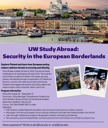 UW Study Abroad: Security in the European Borderlands