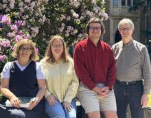 from left: Gina Holvoet, Liga Miklasevica, Fred Gregor Rahuoja, Guntis Smidchens