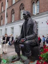 Statue of H.C. Andersen in Odense, Denmark