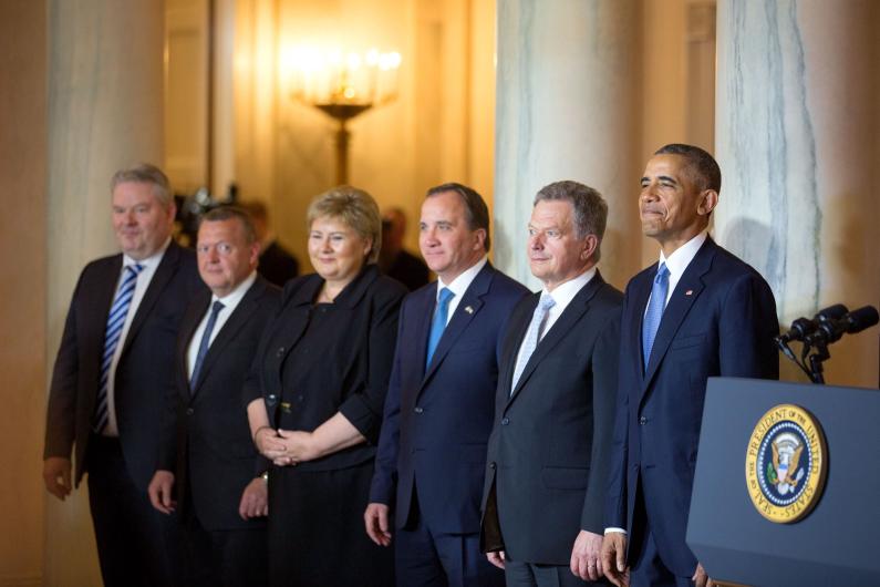 Nordic Leaders and President Obama (WH Photo, C. Kennedy)