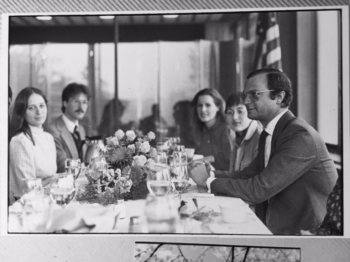 King Carl XVI Gustaf, Queen Silvia, and Elizabeth Weise