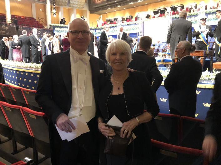 Randall Johnson and mother