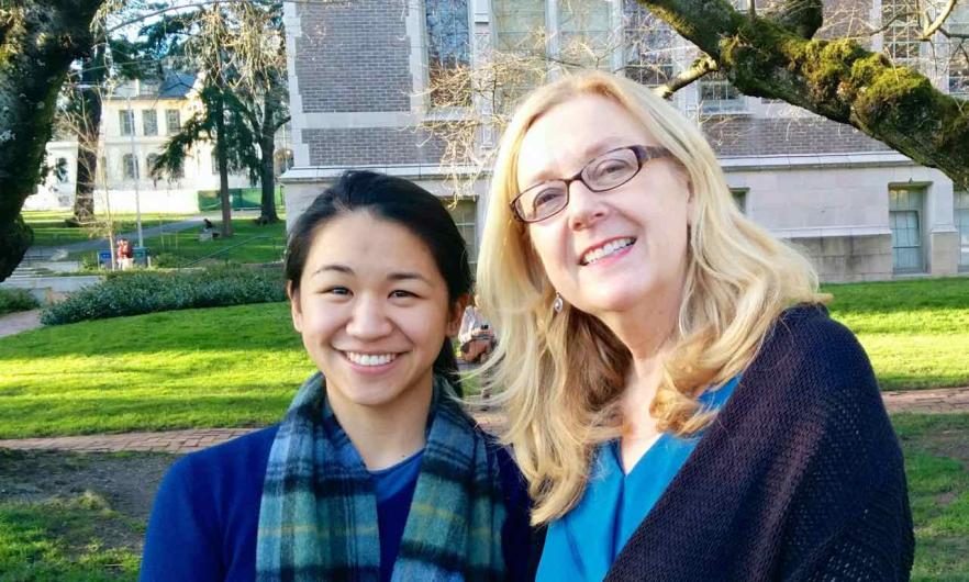 Fulbright Fellow Julianne Yang and Professor Marianne Stecher