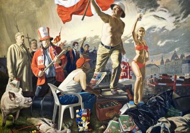 Peter Carlson 'Danmark' painting