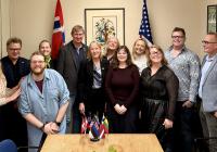 University of Bergen delegation and UW Scandinavian Studies faculty