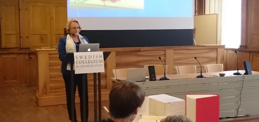 Professor Lotta Gavel Adams at the Swedish Collegium for Advanced Studies